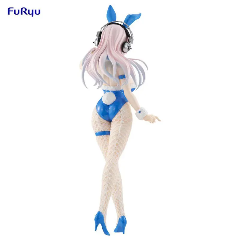 Super Sonico BiCute Bunnies PVC Statue Super Sonico Blue Rabbit Ver. 30 cm product photo