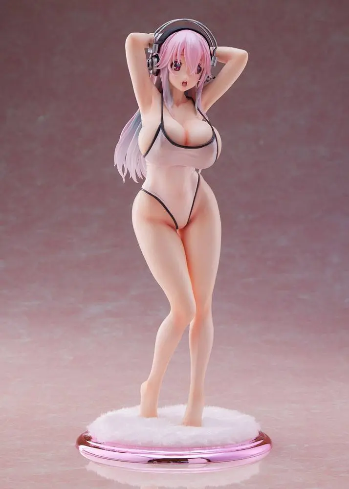 Super Sonico DreamTech PVC Statue 1/7 Super Sonico White Swimsuit Style 26 cm product photo