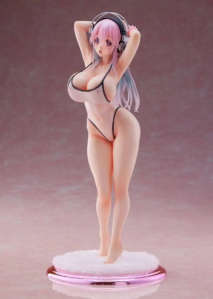 Super Sonico DreamTech PVC Statue 1/7 Super Sonico White Swimsuit Style 26 cm product photo