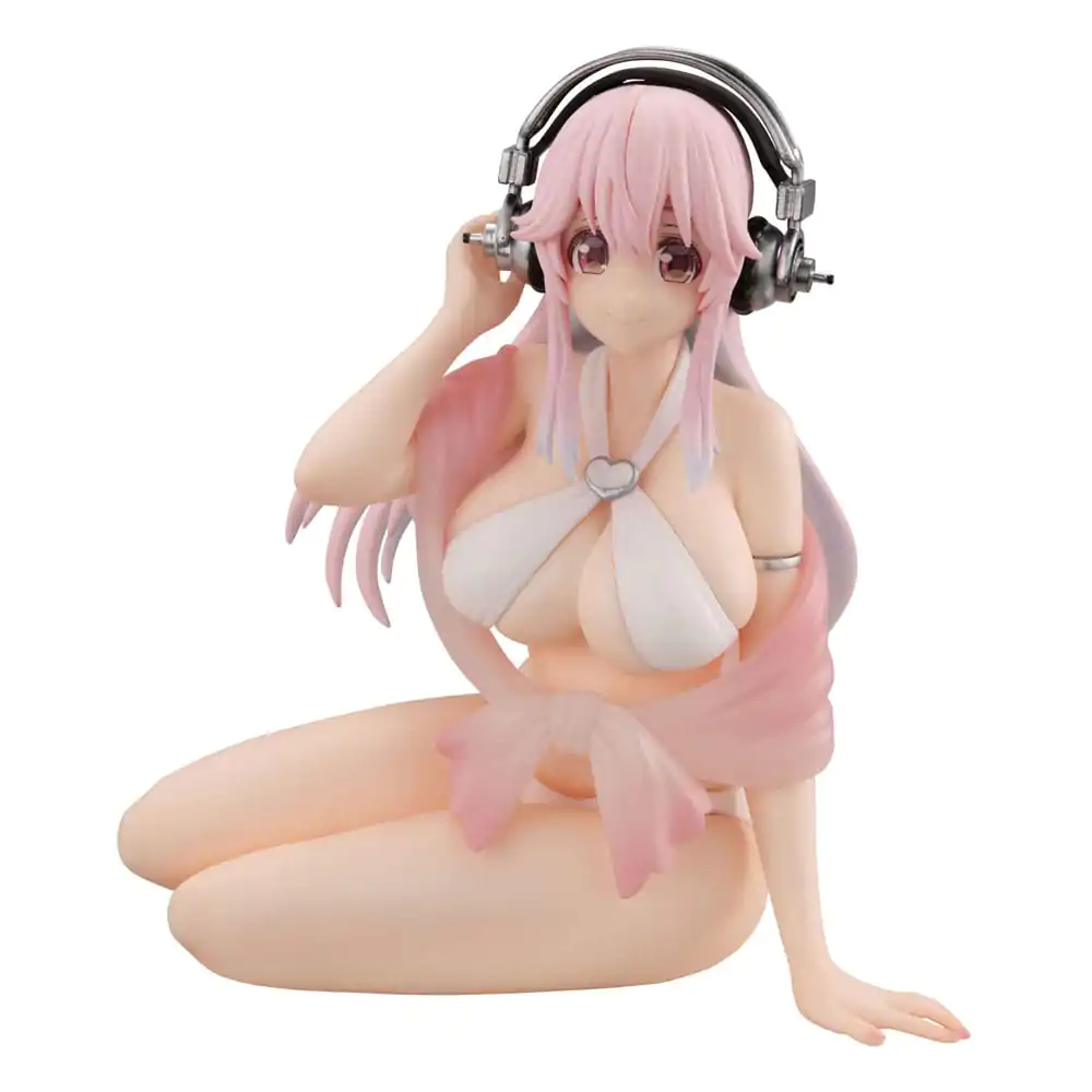 Super Sonico Noodle Stopper PVC Statue Super Sonico Summer Memories Ver. 11 cm product photo