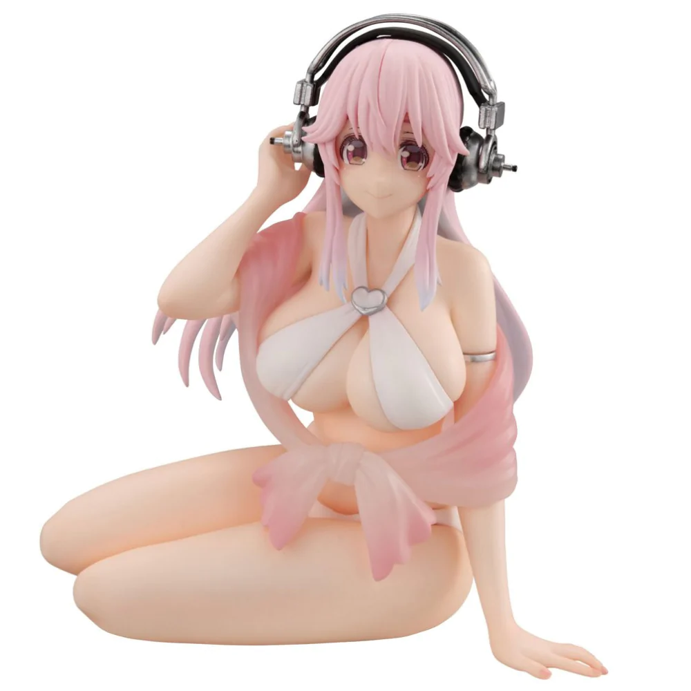 Super Sonico Noodle Stopper PVC Statue Super Sonico Summer Memories Ver. 11 cm product photo
