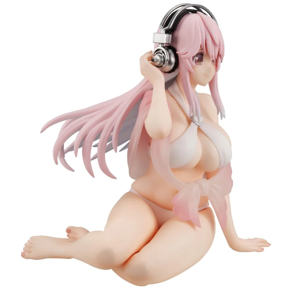 Super Sonico Noodle Stopper PVC Statue Super Sonico Summer Memories Ver. 11 cm product photo