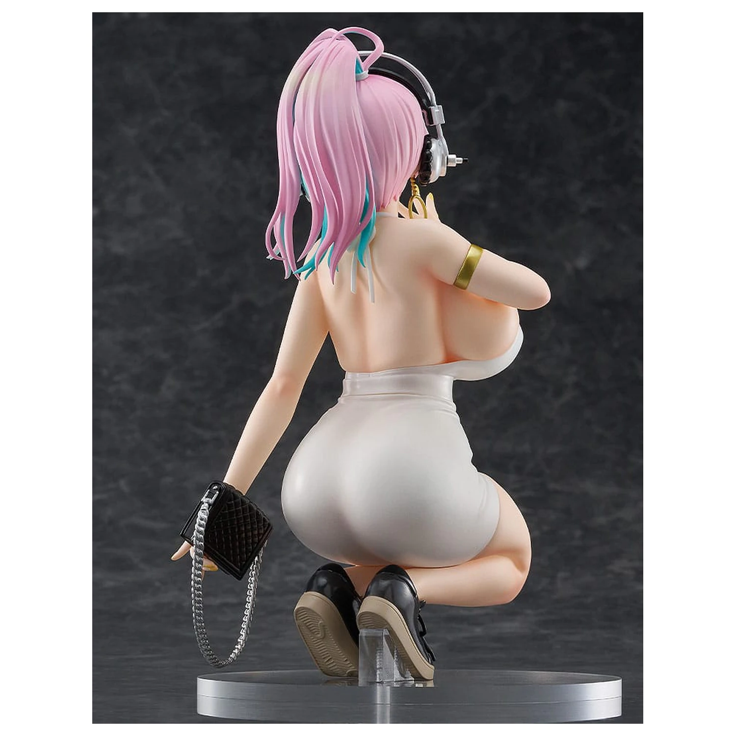 Super Sonico Pop Up Parade PVC Statue Super Sonico: 15th Mini Dress Ver. L Size 20 cm               product photo