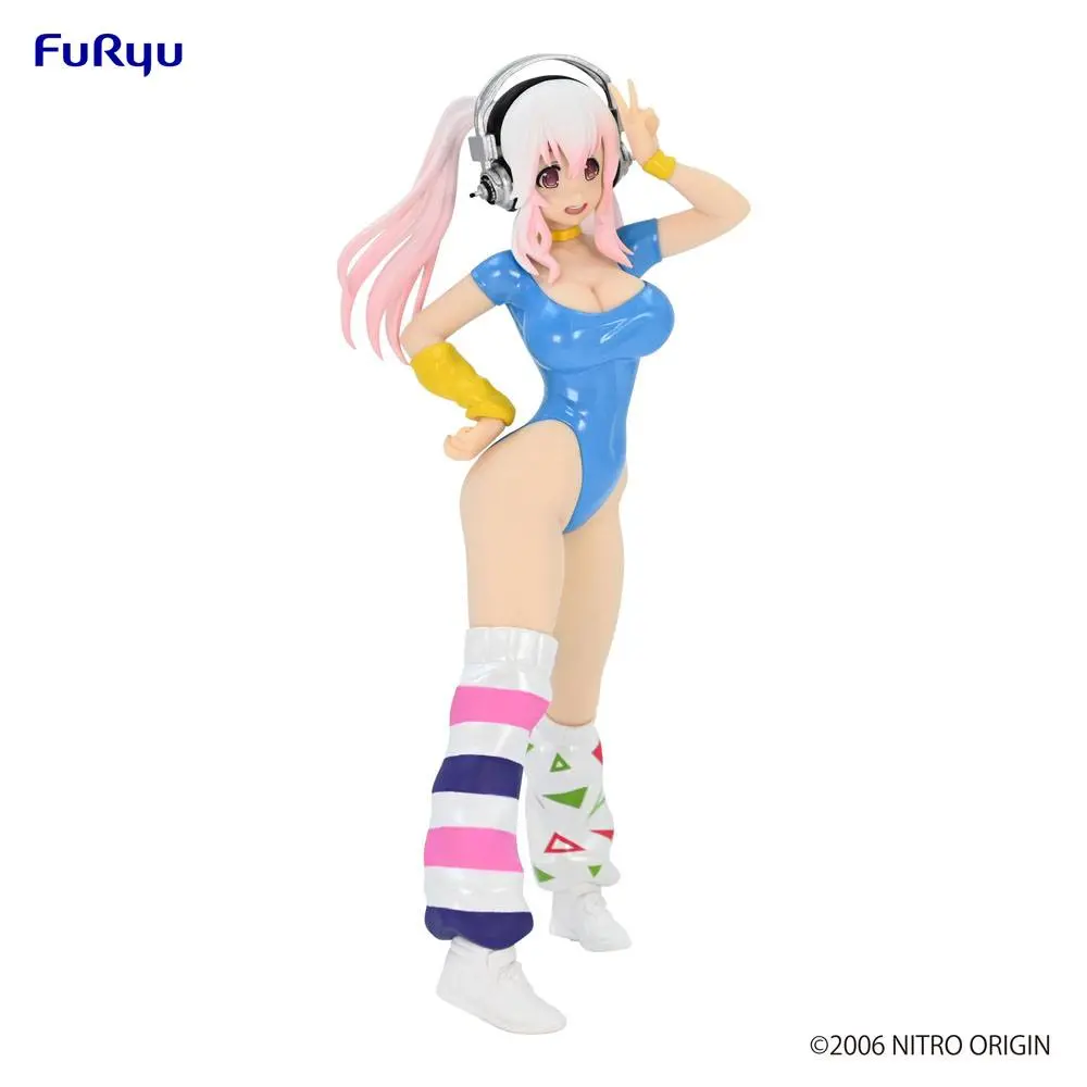 Super Sonico PVC Statue Super Sonico Concept Figure 80's/Another Color/Blue Ver. 18 cm termékfotó