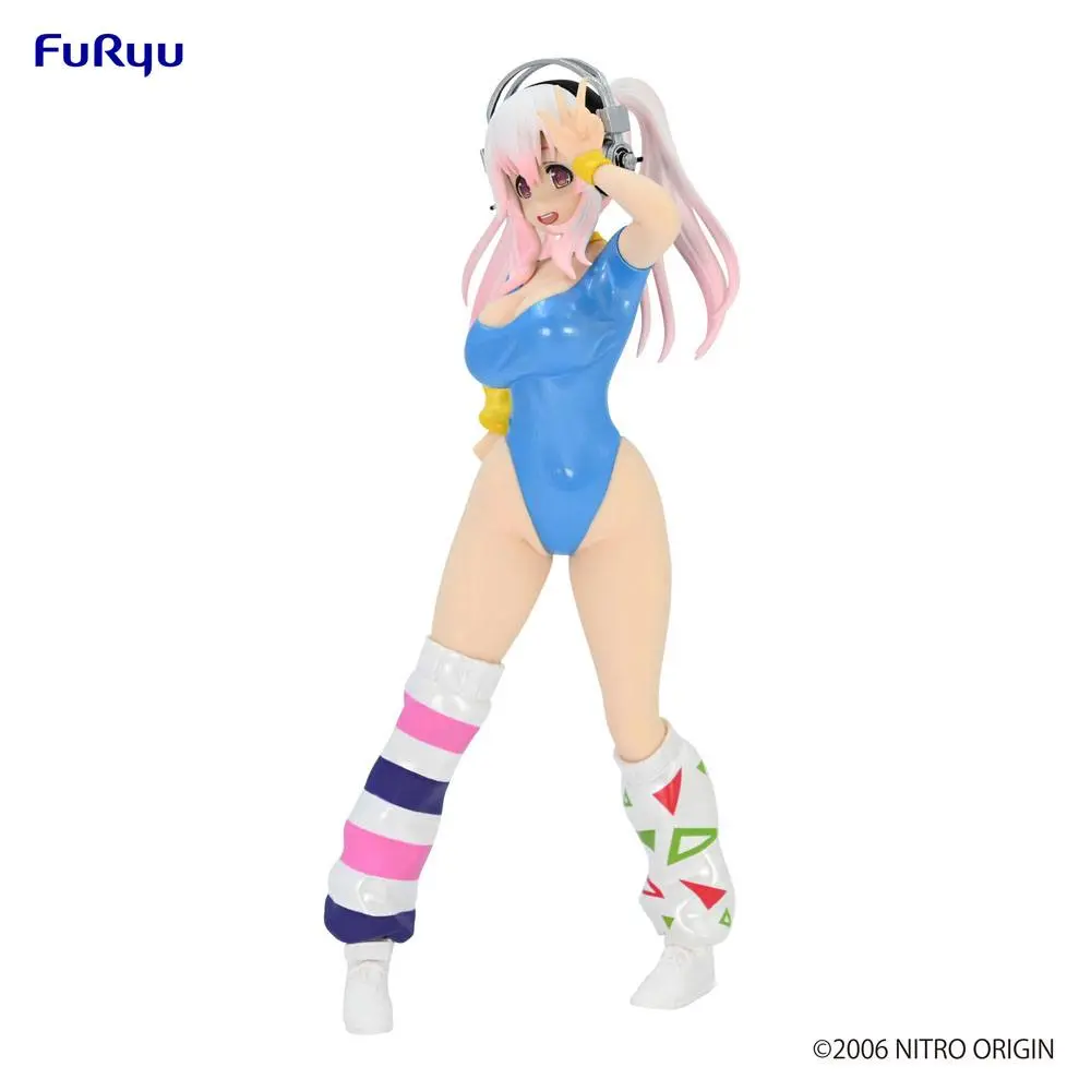 Super Sonico PVC Statue Super Sonico Concept Figure 80's/Another Color/Blue Ver. 18 cm termékfotó