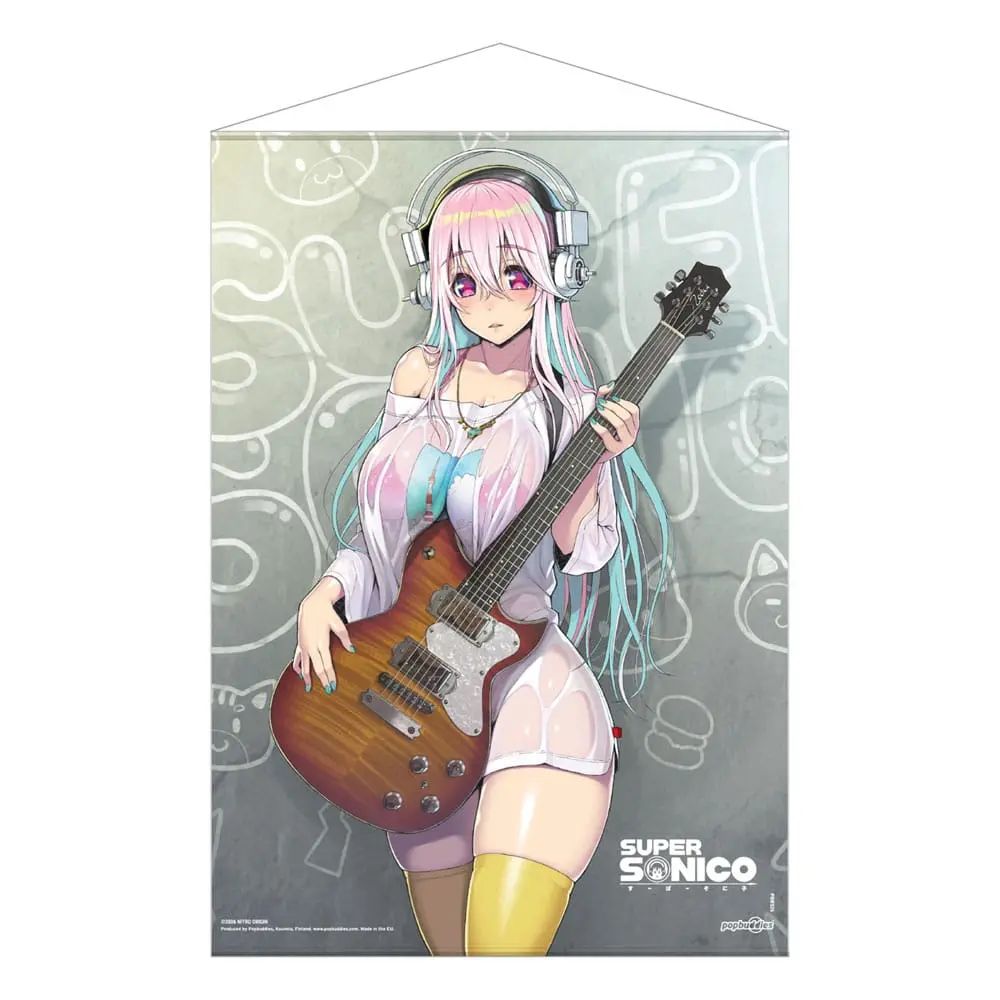 Super Sonico Wallscroll Super Sonico with Guitar 50 x 70 cm termékfotó