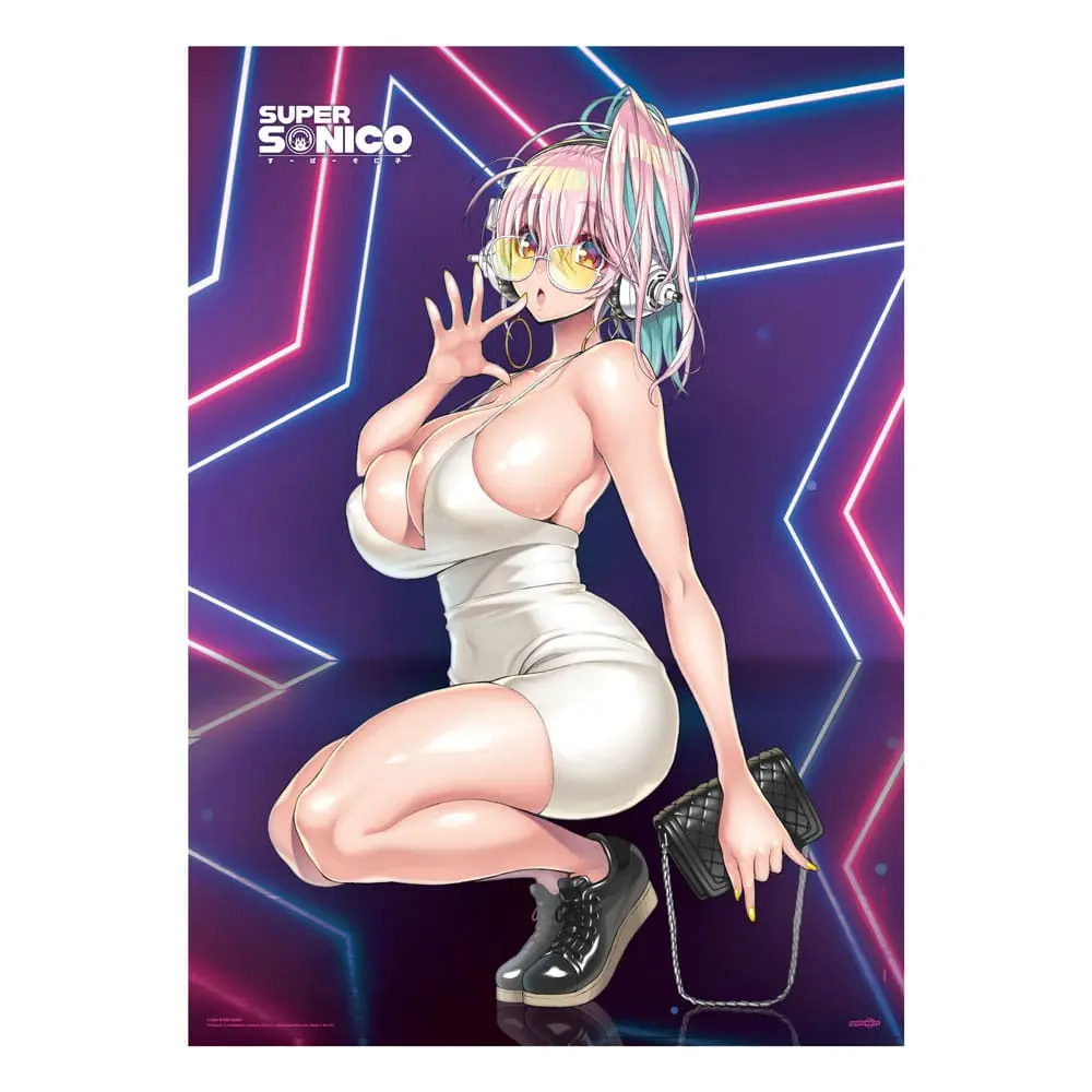 Super Sonico Wallscroll Super Star Fabric Poster 84 x 118 cm product photo