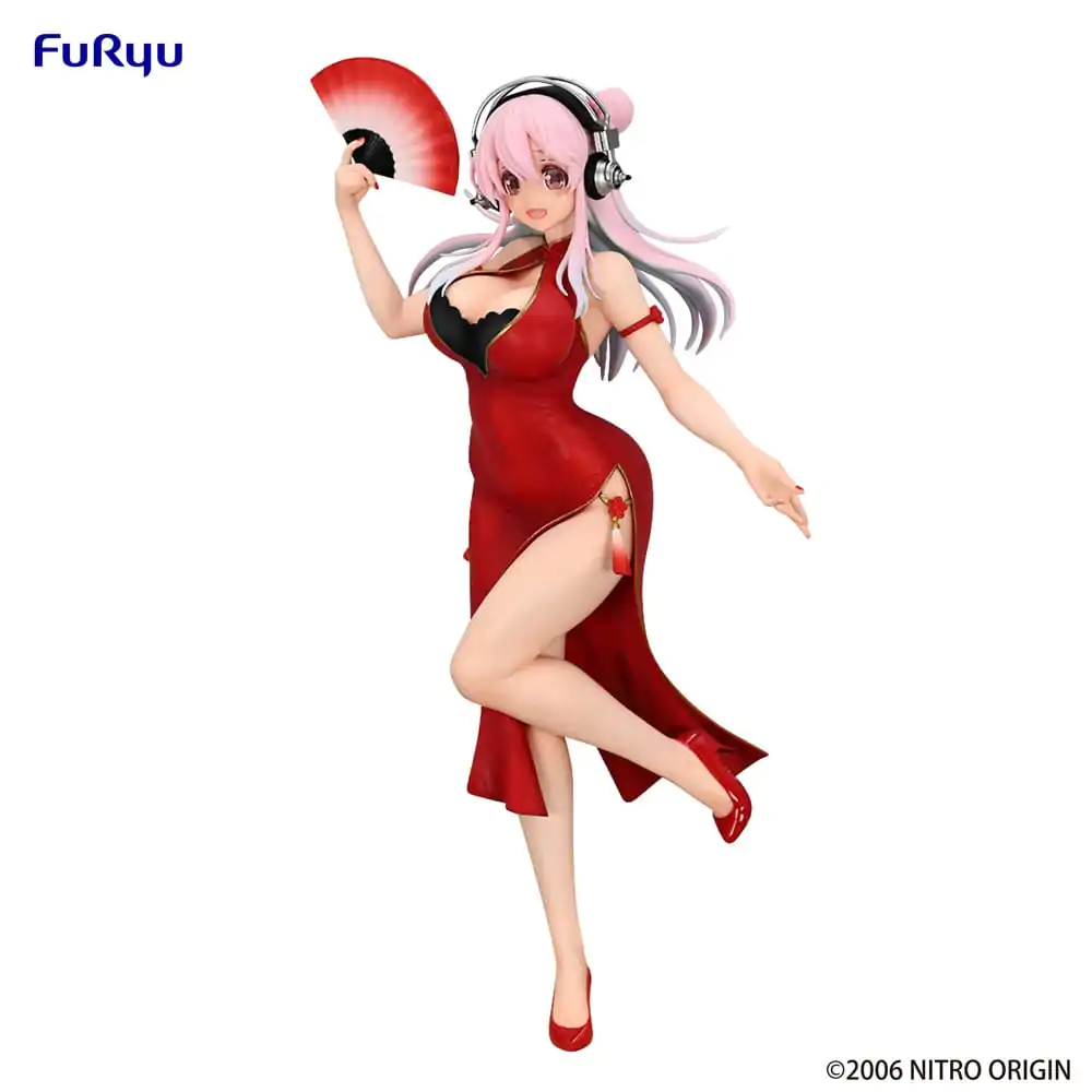 Super Sonico Trio-Try-iT PVC Statue China Dress Ver. 21 cm termékfotó