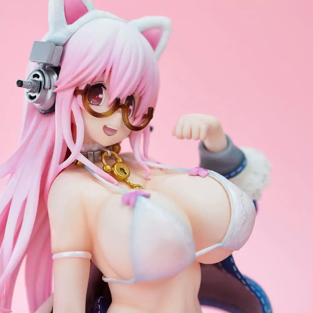 Super Sonico PVC Statue Super Sonico White Cat Ver. 27 cm product photo