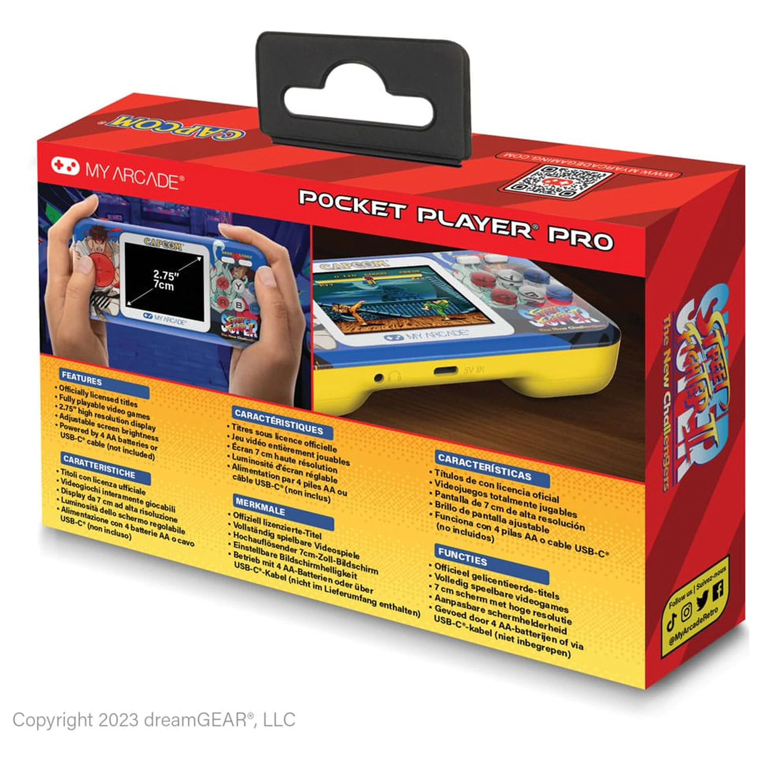 Super Street Fighter II Portable Gaming System Pocket Player Pro  product photo