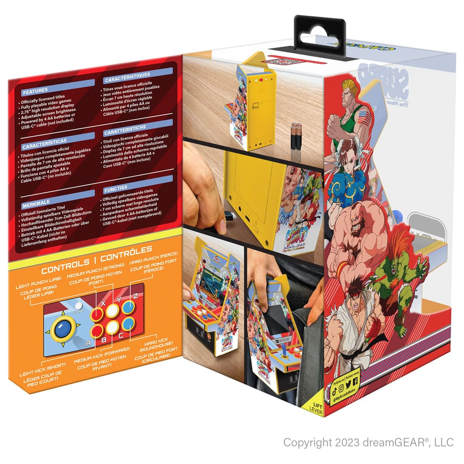 Super Street Fighter II Portable Retro Arcade Micro Player Pro  product photo