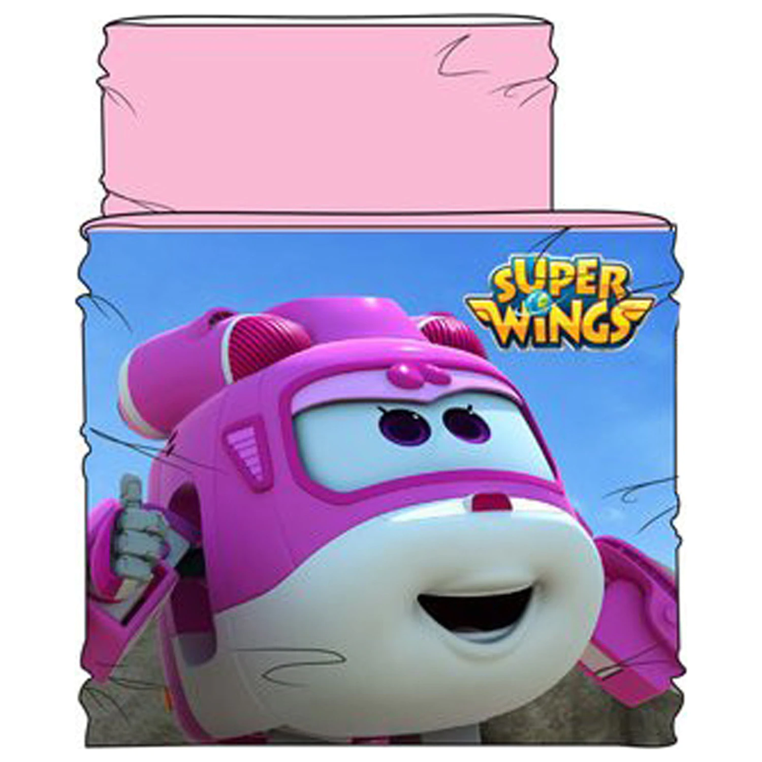 Super Wings Pink Flyer Kids' Scarf, Snood product photo