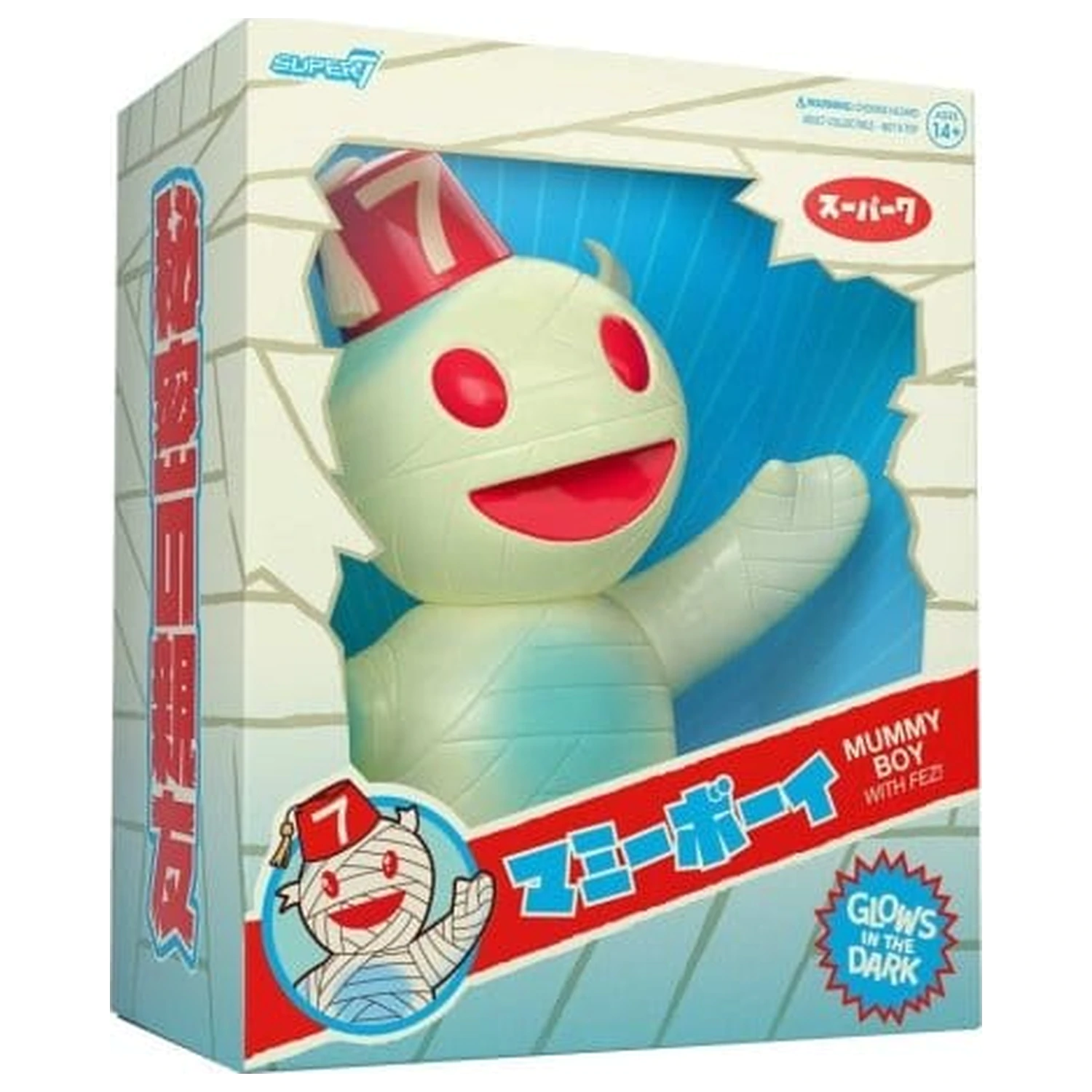 Super7 Vinyl Figure Mummy Boy (Glow w/ Fez) product photo
