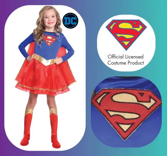 Supergirl Costume Age 6-8 product photo