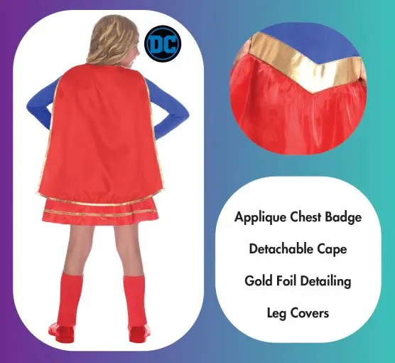 Supergirl Costume Age 6-8 product photo