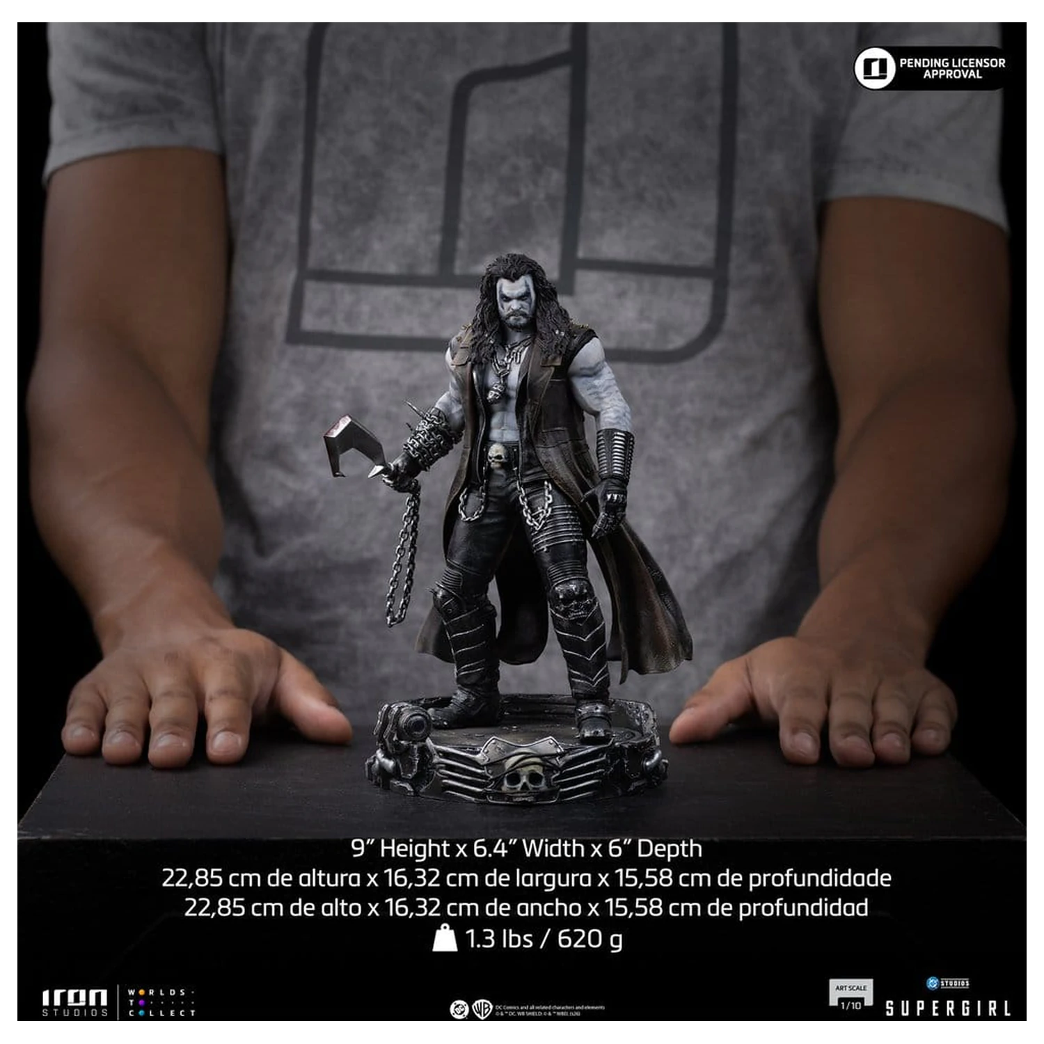 Supergirl Movie Art Scale Statue 1/10 Lobo 23 cm product photo