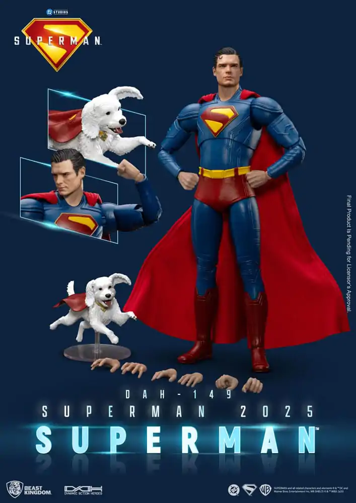 Superman (2025) Action Figure Superman &amp; Krypto 21 cm product photo