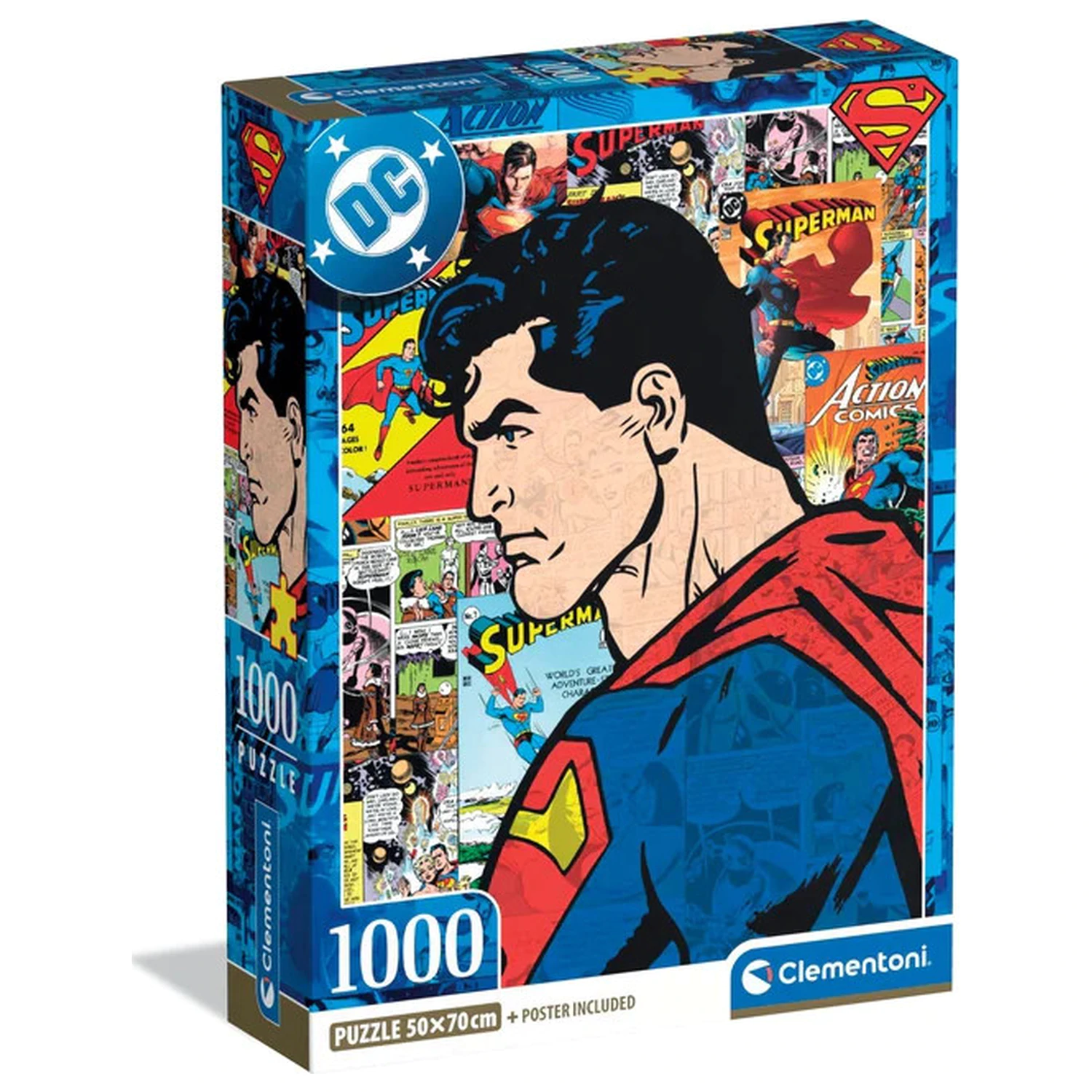 Superman Comic 1000-piece Compact Puzzle product photo