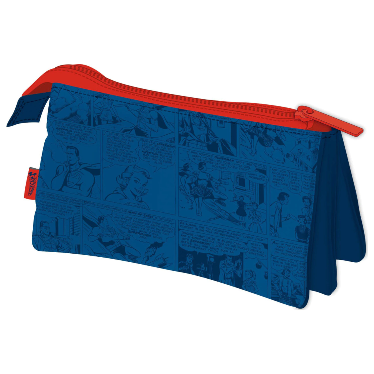 Superman Comic 3-Compartment Pencil Case 21 cm product photo