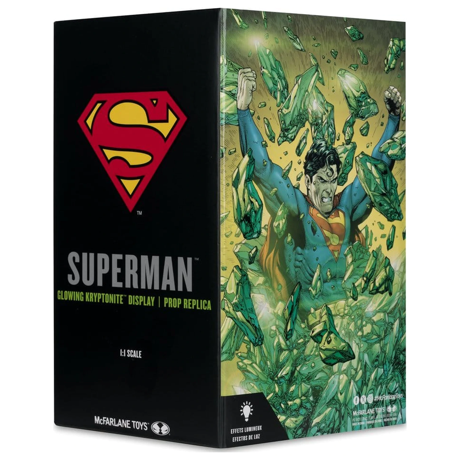 Superman DC Direct Replica 1/1 Kryptonite Display (Gold Label) 18 cm product photo