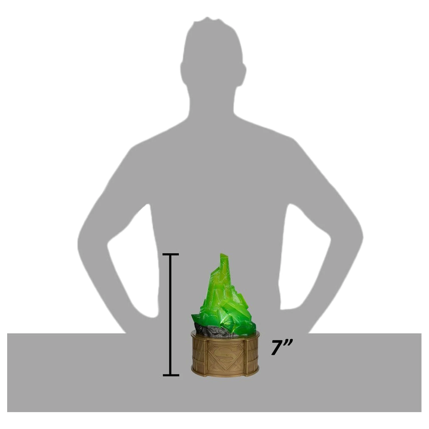 Superman DC Direct Replica 1/1 Kryptonite Display (Gold Label) 18 cm product photo