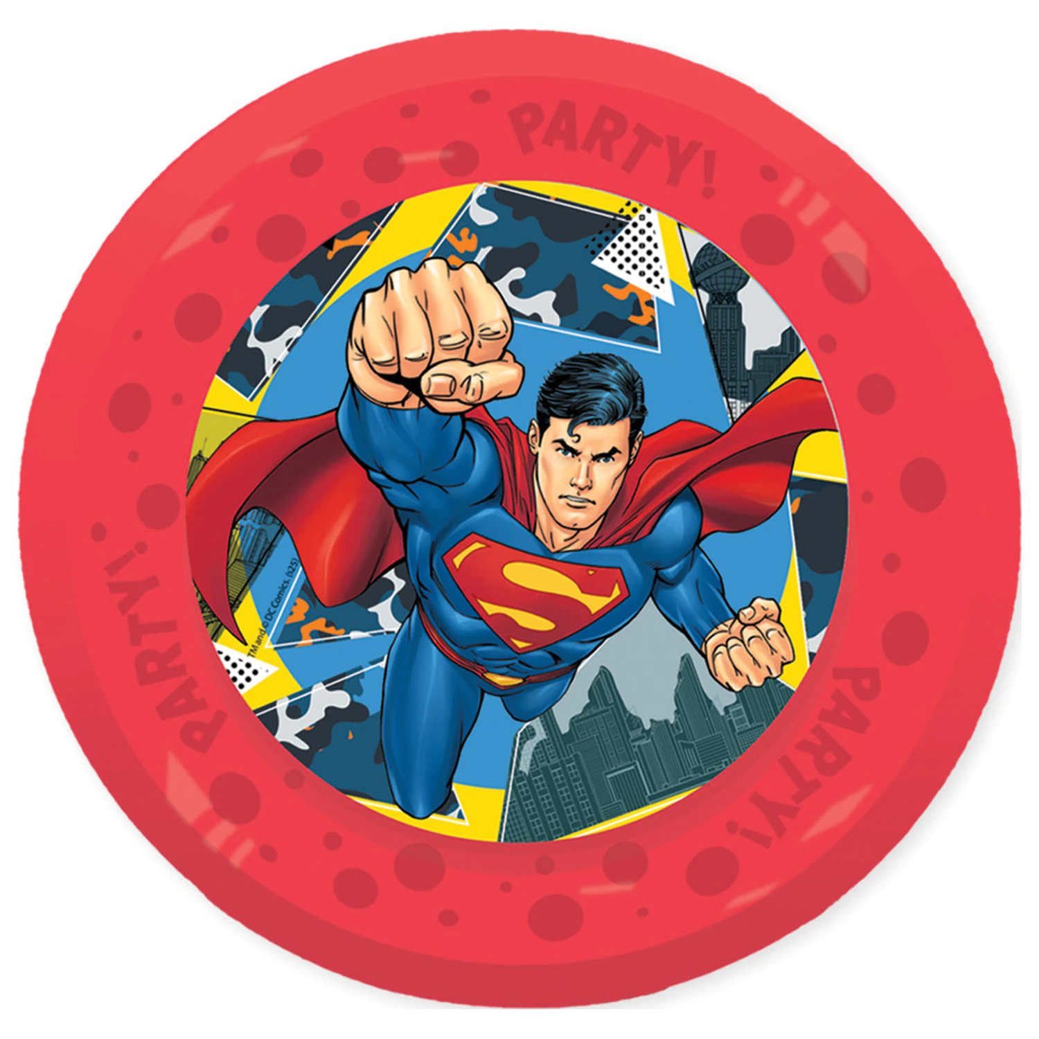 Superman Krypton Micro Premium Plastic Flat Plate 4-Piece Set 21 cm product photo