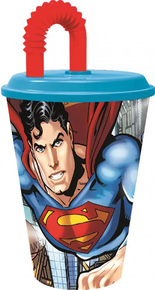 Superman Straw Cup, plastic 430 ml product photo