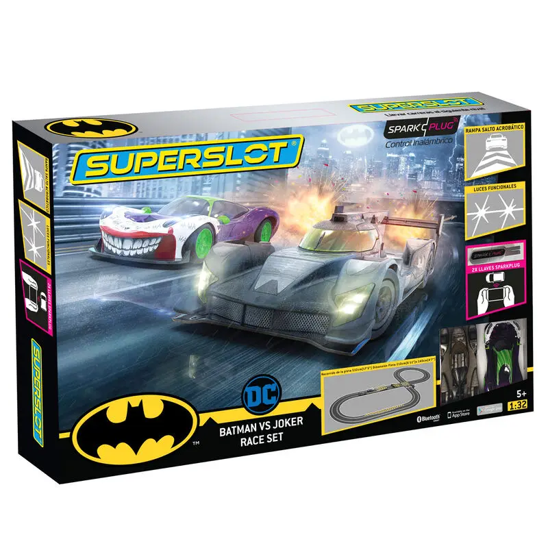 SuperSlot Spark Plug Batman vs Joker Race Set product photo