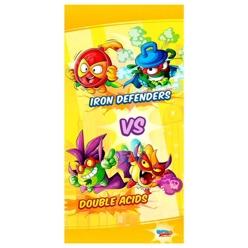 Super Zings Iron Defenders vs Double Acids microfiber towel product photo