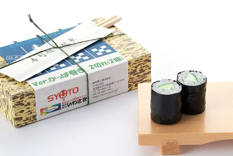 Sushi Plastic Model Kit 1/1 Kappa Maki (Cucumber Sushi Roll) (re-run) 3 cm product photo