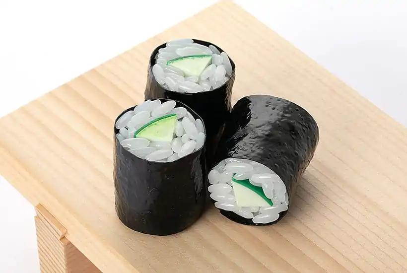 Sushi Plastic Model Kit 1/1 Kappa Maki (Cucumber Sushi Roll) (re-run) 3 cm product photo