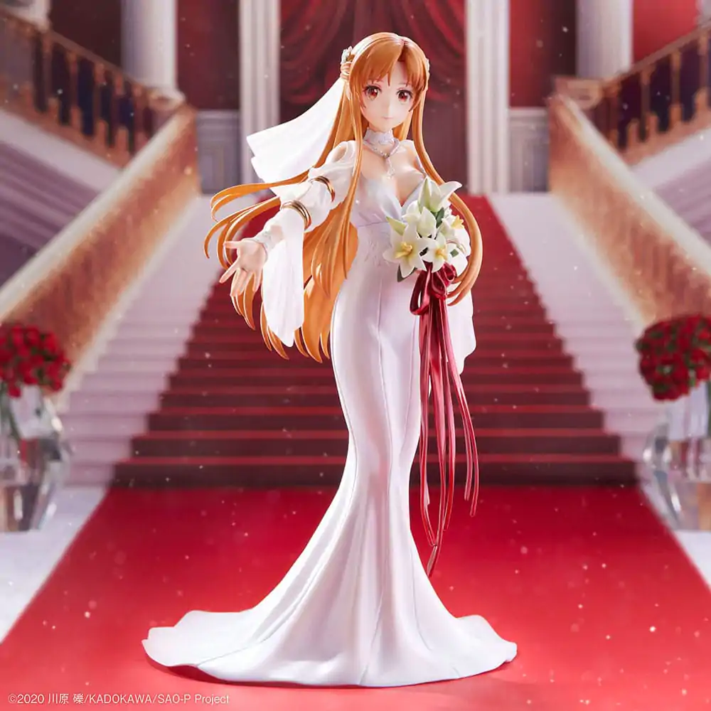 Sword Art Online PVC Statue 1/7 Asuna Wedding Ver. 25 cm product photo