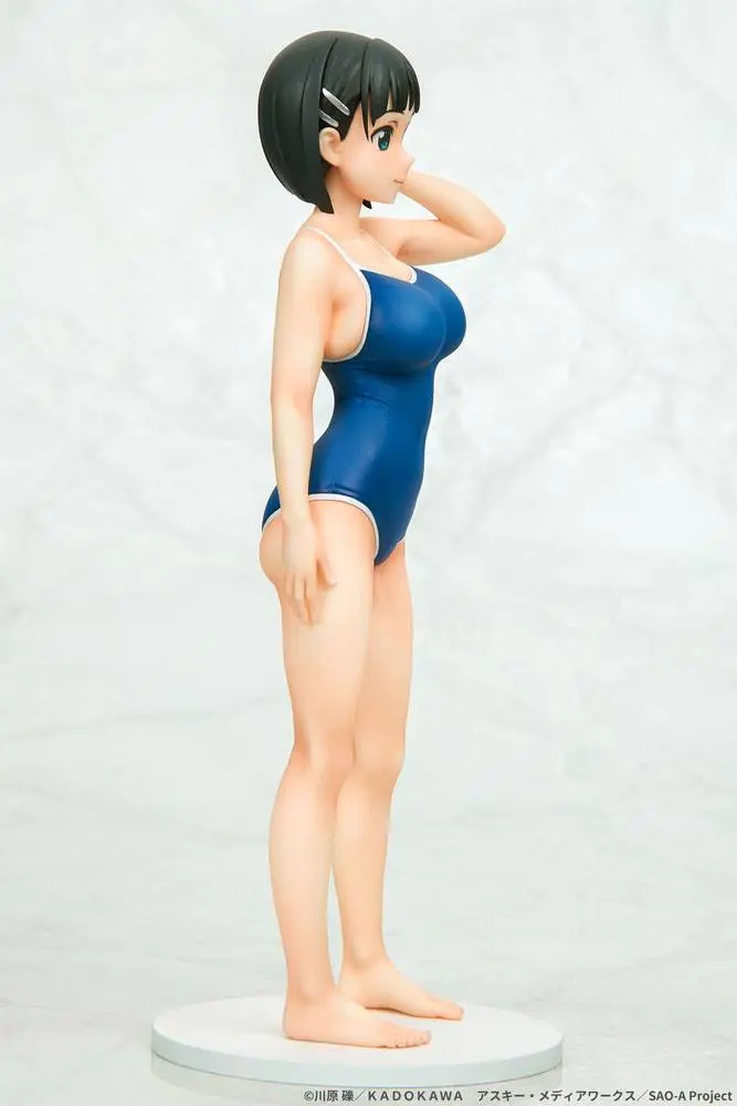 Sword Art Online PVC Statue 1/7 Suguha Kirigaya Leafa Navy Blue Swimsuit Ver. 23 cm product photo
