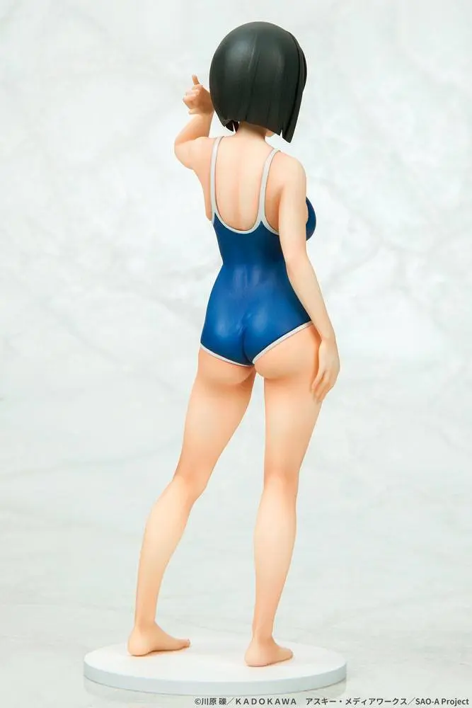 Sword Art Online PVC Statue 1/7 Suguha Kirigaya Leafa Navy Blue Swimsuit Ver. 23 cm product photo