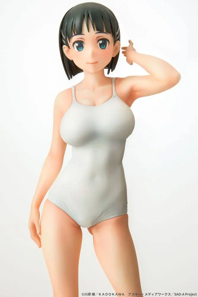 Sword Art Online PVC Statue 1/7 Suguha Kirigaya Leafa White Swimsuit Ver. 23 cm product photo
