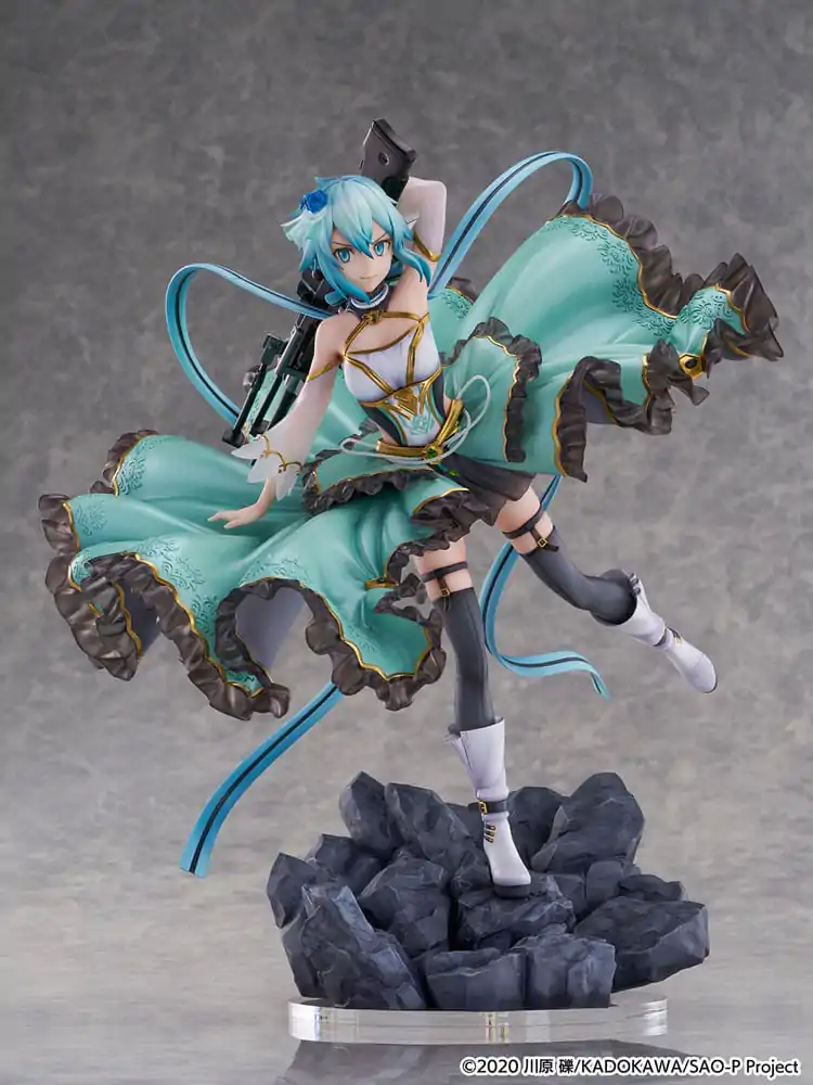 Sword Art Online SHIBUYA SCRAMBLE FIGURE PVC Statue 1/7 Sinon Crystal Dress Ver. 29 cm product photo