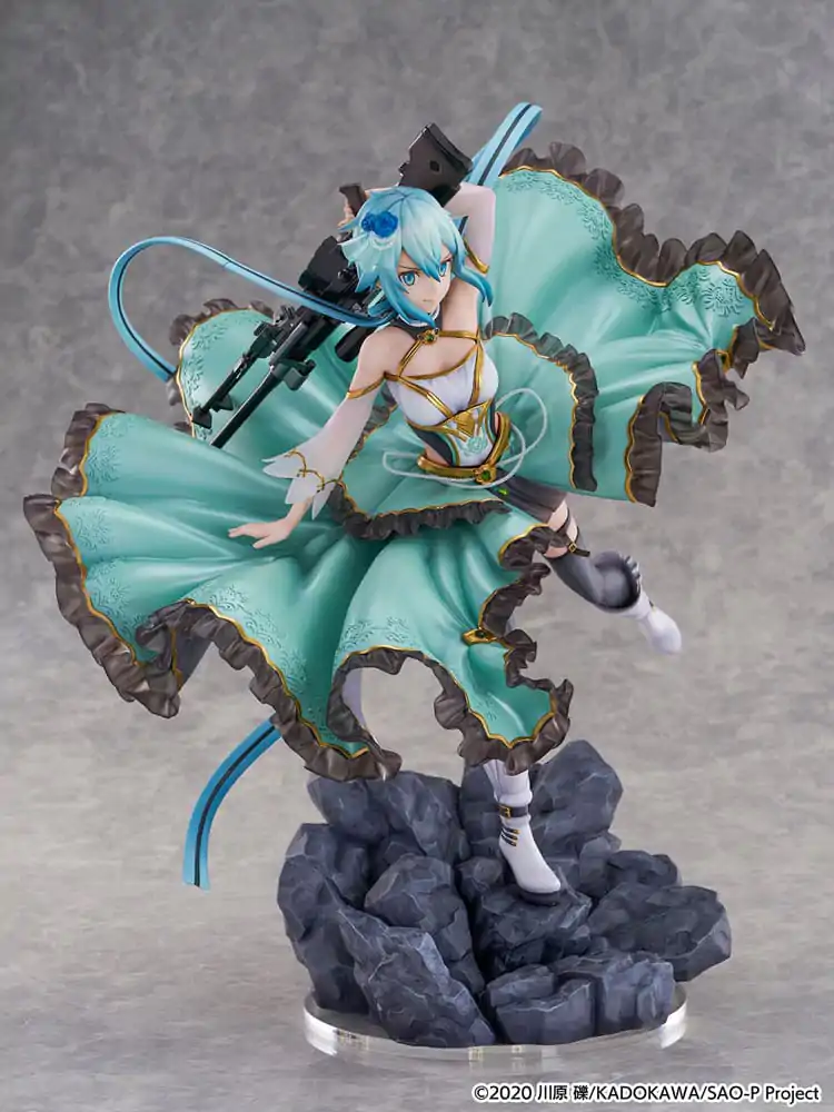 Sword Art Online SHIBUYA SCRAMBLE FIGURE PVC Statue 1/7 Sinon Crystal Dress Ver. 29 cm product photo