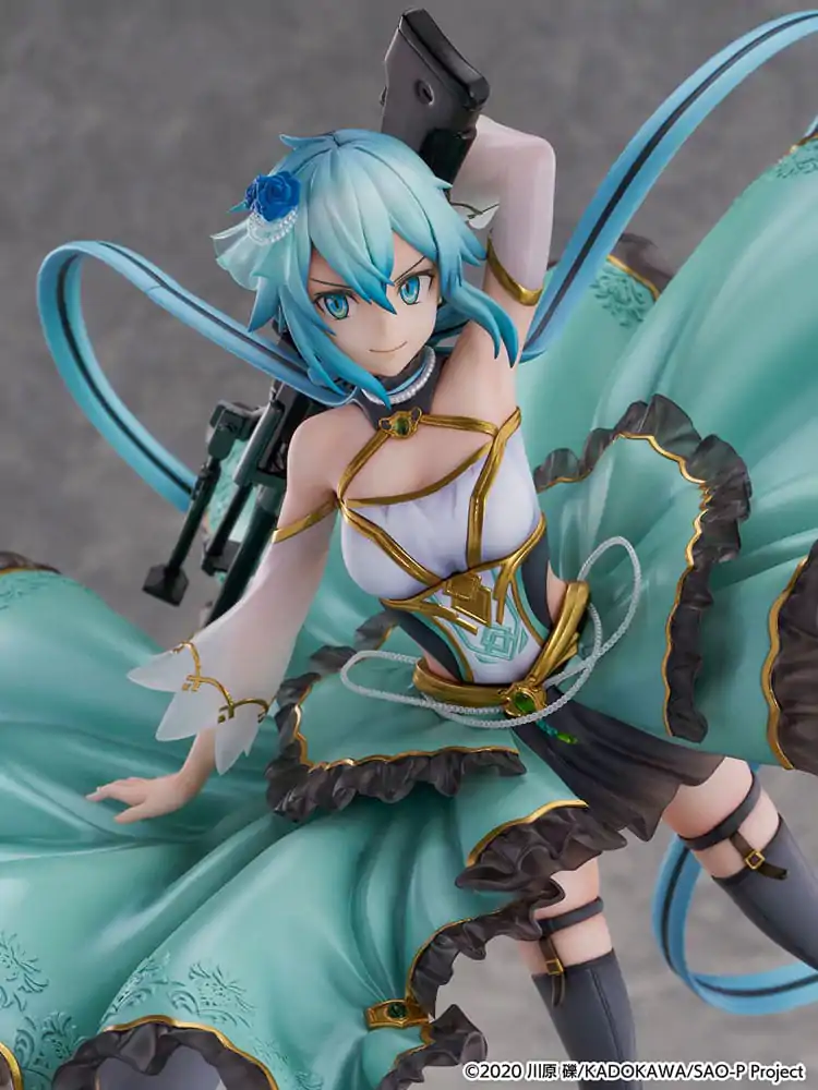 Sword Art Online SHIBUYA SCRAMBLE FIGURE PVC Statue 1/7 Sinon Crystal Dress Ver. 29 cm product photo