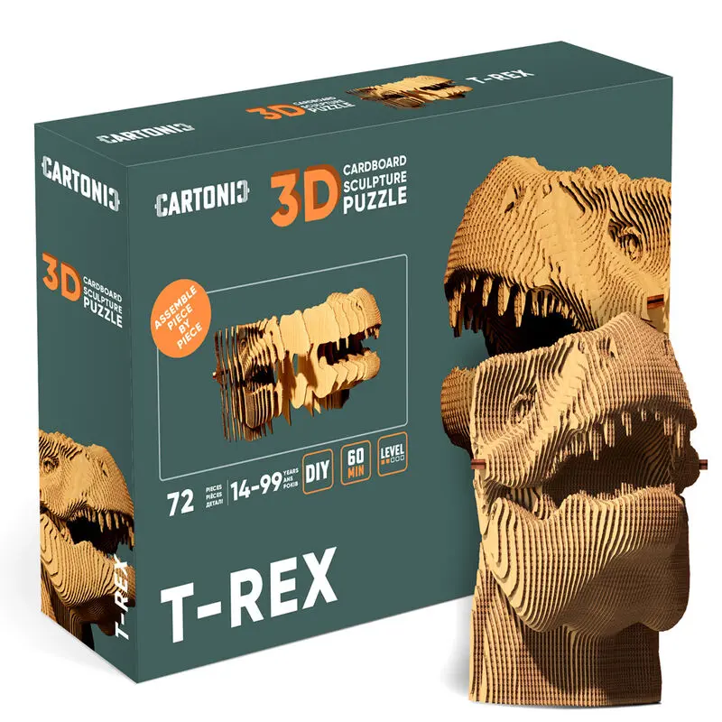 T-Rex cartonic 3D puzzle 72pcs product photo