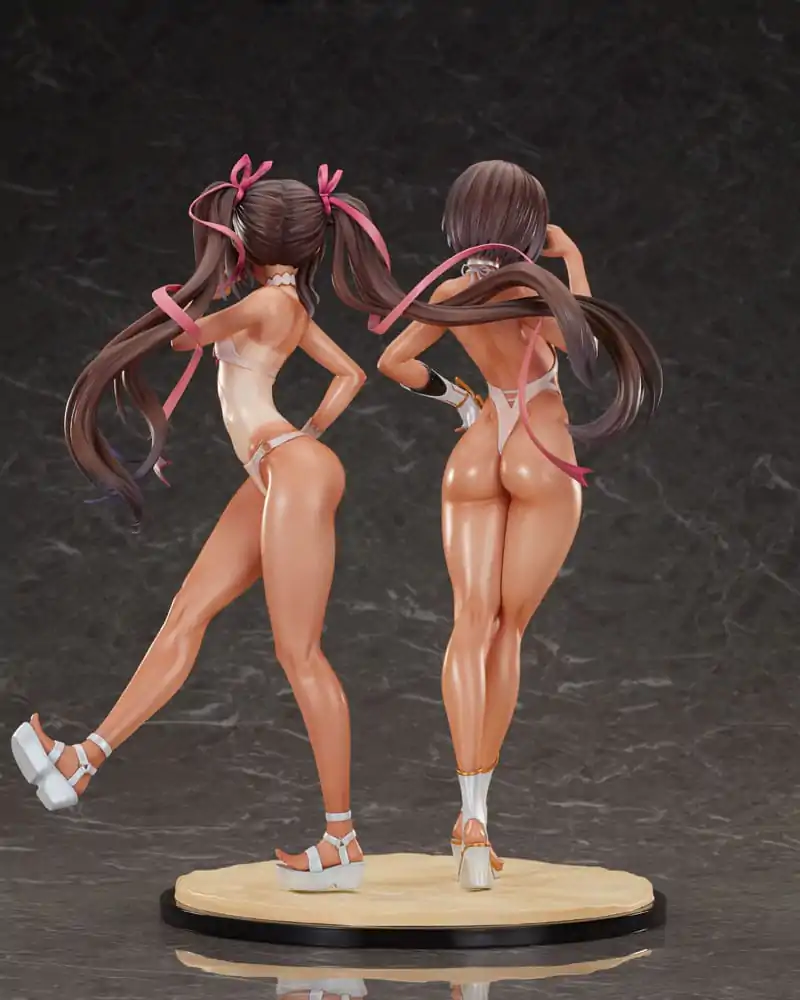 Taimanin RPG Set of 2 PVC Statue 1/6 Adult Yukikaze and Young Yukikaze Swimsuits Ver. 28 cm product photo