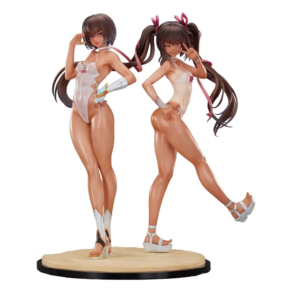 Taimanin RPG Set of 2 PVC Statue 1/6 Adult Yukikaze and Young Yukikaze Swimsuits Ver. 28 cm product photo