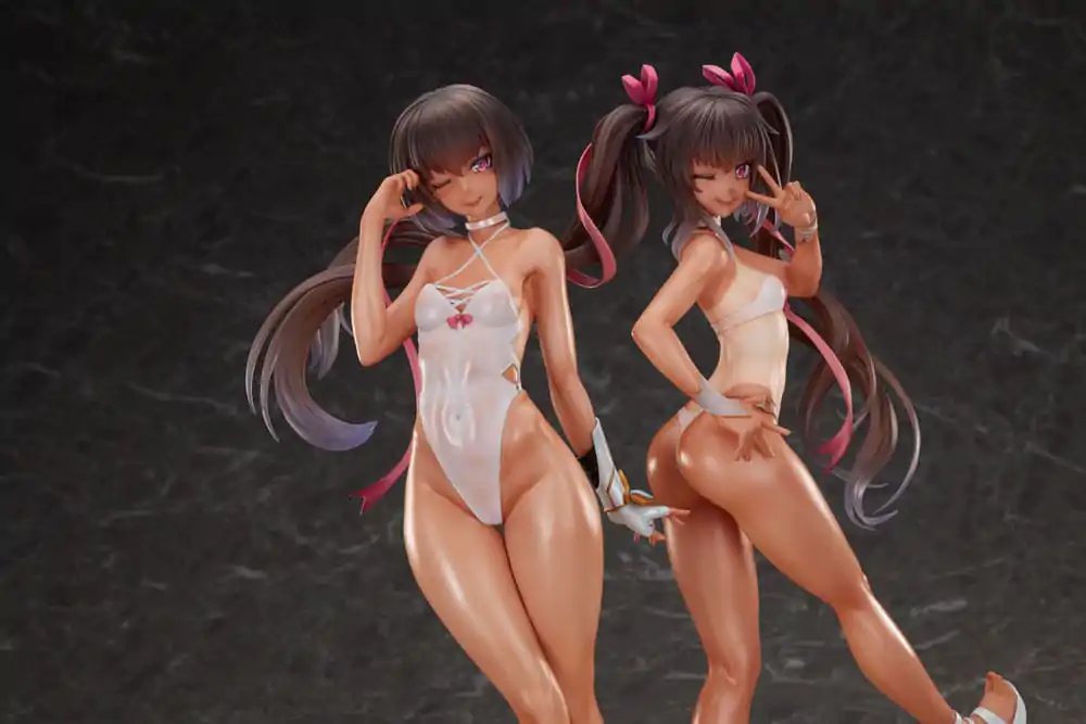 Taimanin RPG Set of 2 PVC Statue 1/6 Adult Yukikaze and Young Yukikaze Swimsuits Ver. 28 cm product photo