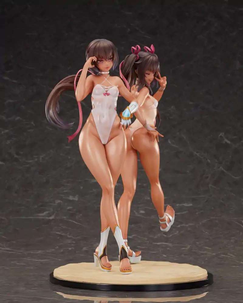 Taimanin RPG Set of 2 PVC Statue 1/6 Adult Yukikaze and Young Yukikaze Swimsuits Ver. 28 cm product photo