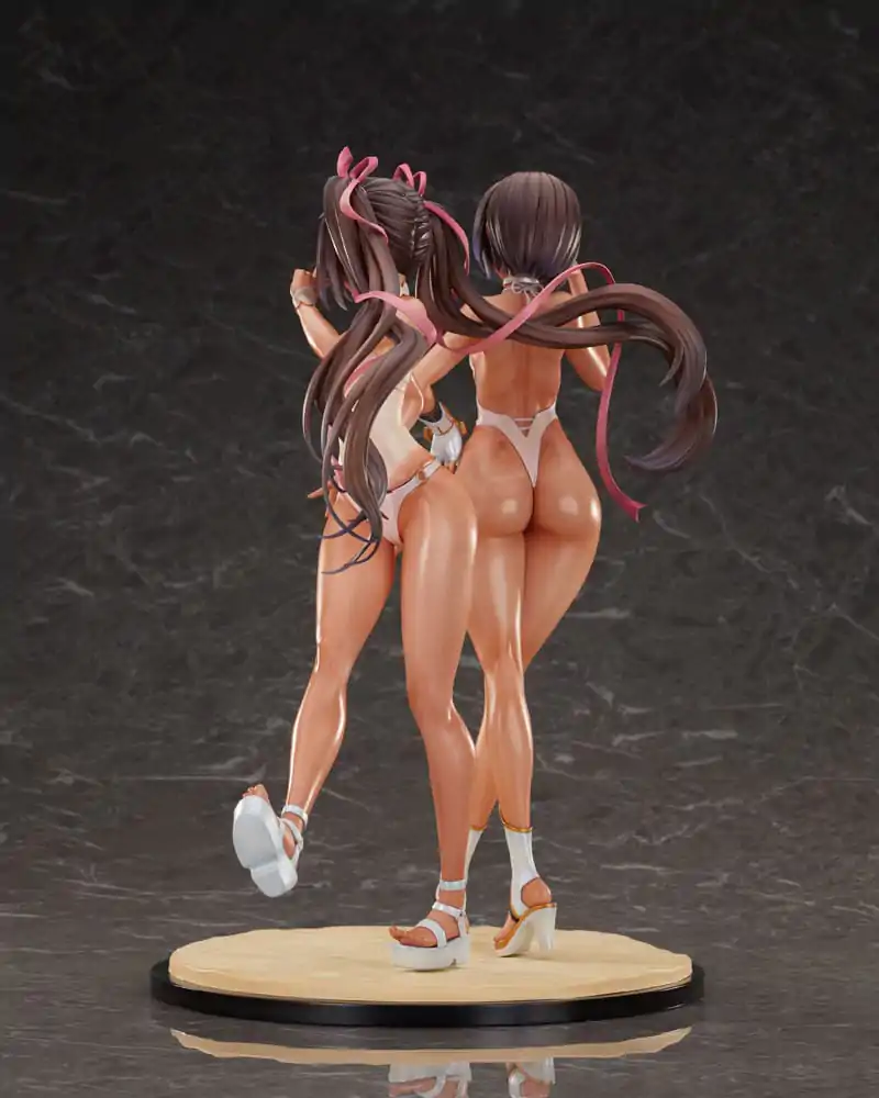 Taimanin RPG Set of 2 PVC Statue 1/6 Adult Yukikaze and Young Yukikaze Swimsuits Ver. 28 cm product photo