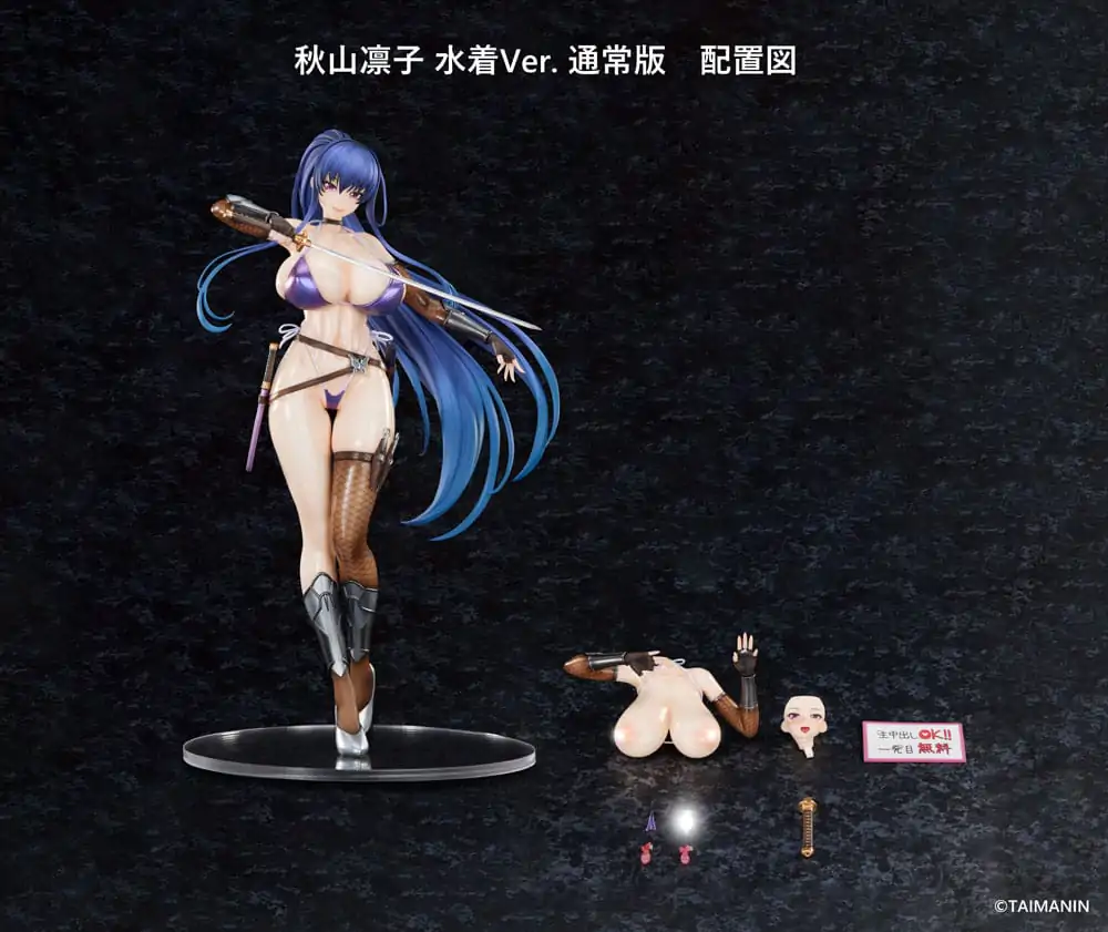 Taimanin RPGX Statue 1/6 Rinko Akiyama Swimsuit Ver. 27 cm product photo