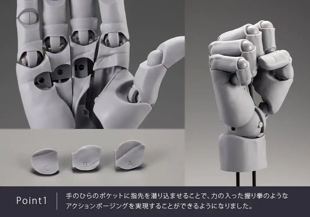 Takahiro Kagami PVC Artist Support Item Hand 1/1 Model Men /L Gray 22 cm   product photo