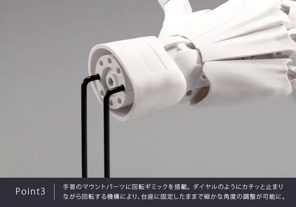 Takahiro Kagami PVC Artist Support Item Hand 1/1 Model Men /L White 22 cm   product photo