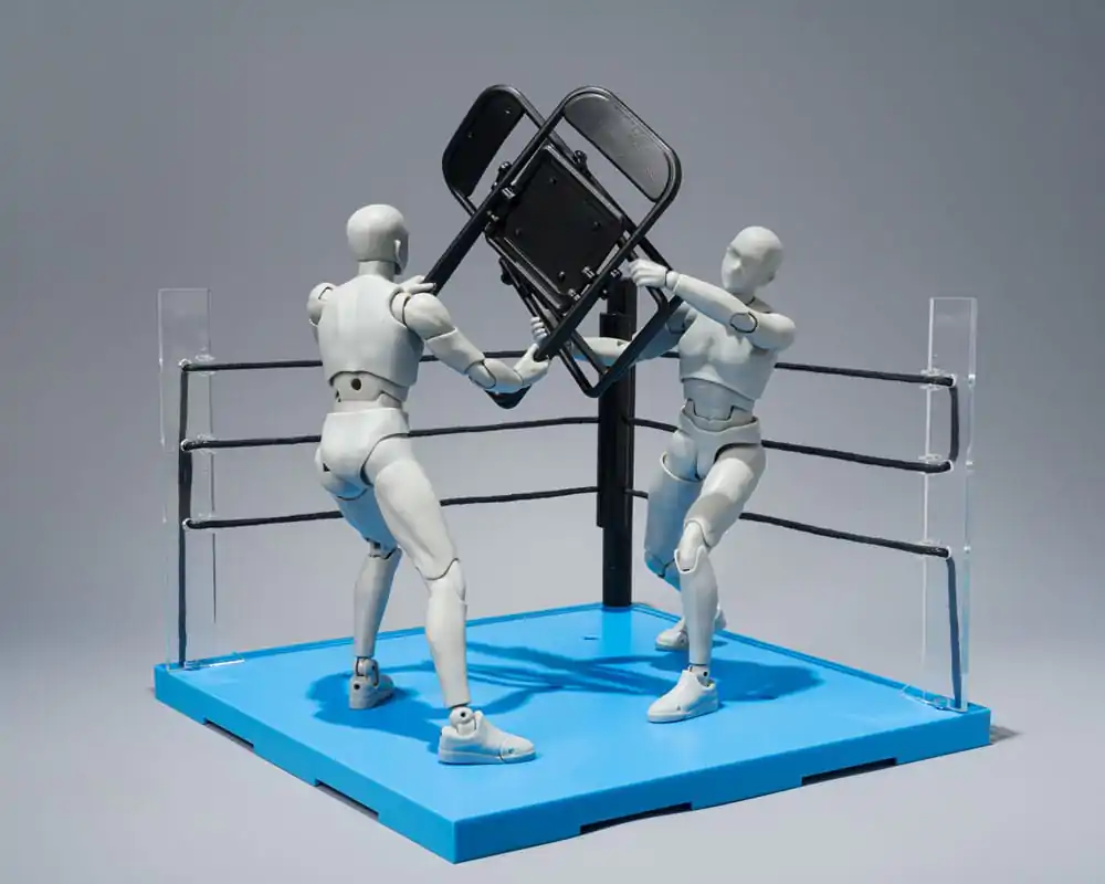 Tamashii Stage Action Figure Accessory Act Ring Corner &amp; Folding Chair Set Neutral Ver. product photo
