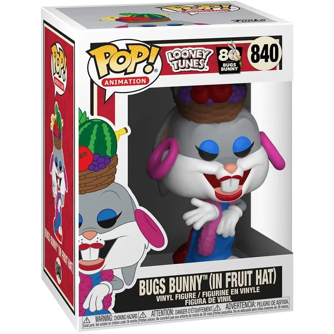 Bugs Bunny 80th Anniversary POP! Animation Vinyl Figure Bugs in Fruit Hat 9 cm product photo