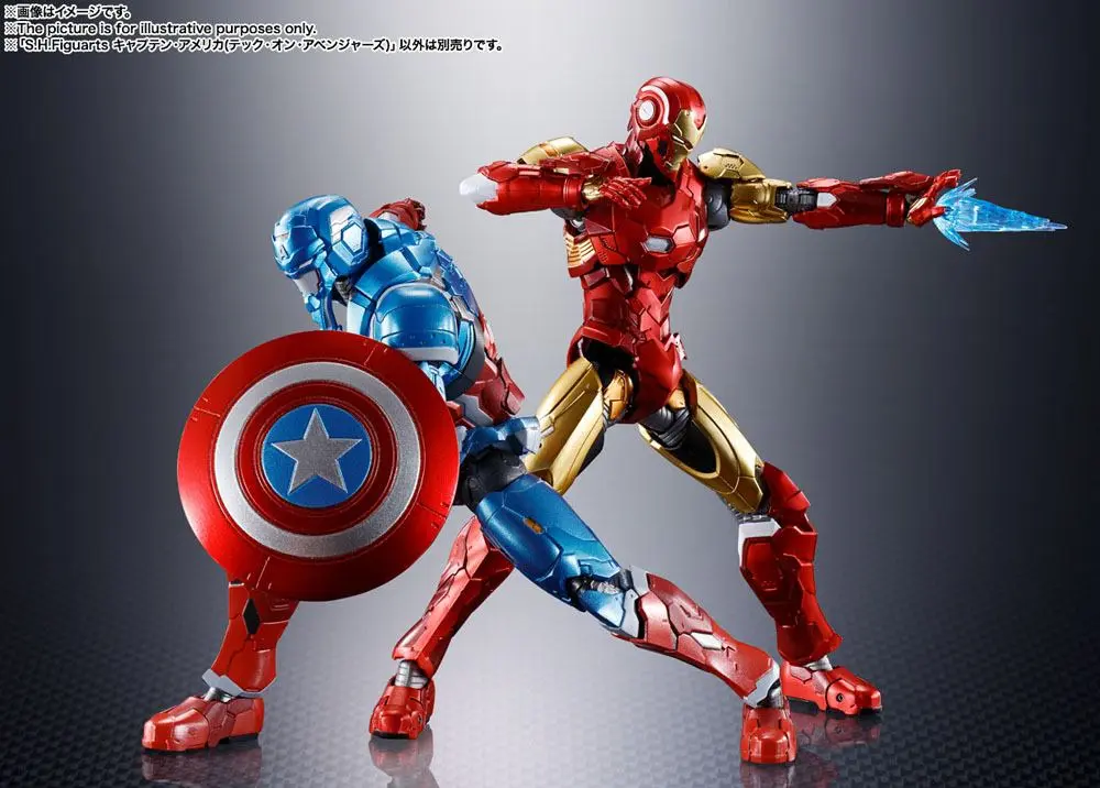 Tech-On Avengers S.H. Figuarts Action Figure Captain America 16 cm product photo